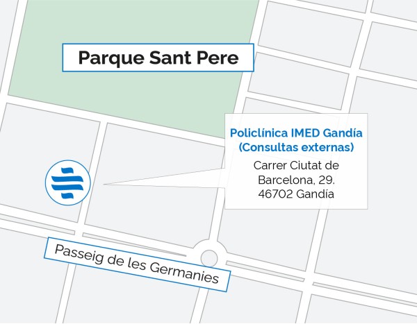 Plano de la Policlínica IMED Gandía